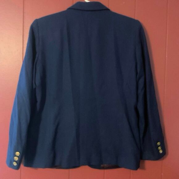Haberdashery Size 10 Wool Blend Blazer Navy Blue - Picture 11 of 12